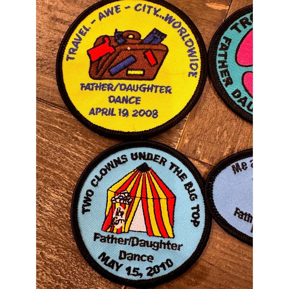 Vintage Girl Scout Father Daughter Dance Fun Patch Lot of 4 2007-2010